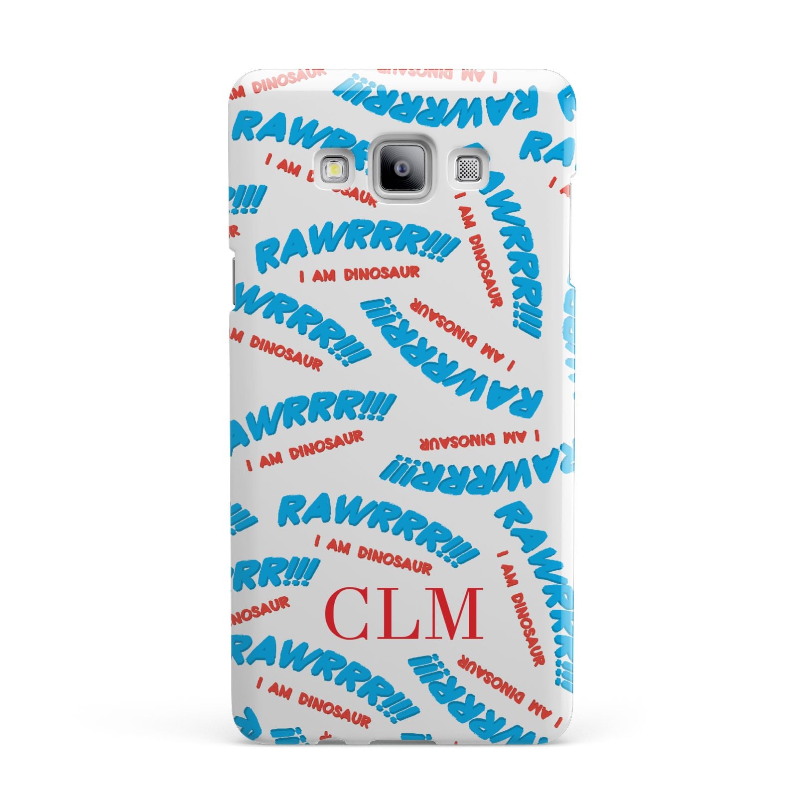 Personalised Rawr Dino Initials Samsung Galaxy A7 2015 Case
