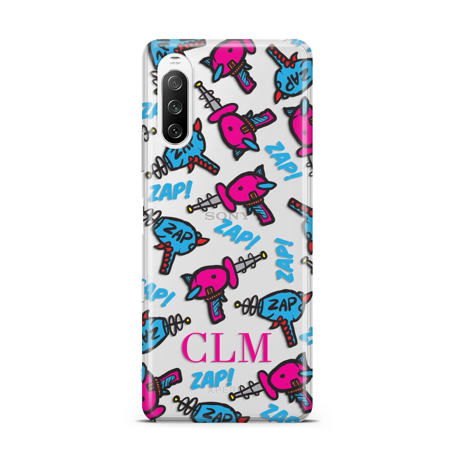 Personalised Ray Gun Initials Sony Xperia 10 III Case