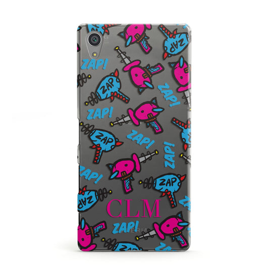Personalised Ray Gun Initials Sony Xperia Case
