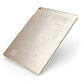 Personalised Receipt Apple iPad Case on Gold iPad Side View