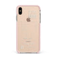 Personalised Receipt Apple iPhone Xs Max Impact Case Pink Edge on Gold Phone