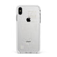 Personalised Receipt Apple iPhone Xs Max Impact Case White Edge on Silver Phone