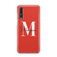 Personalised Red Name and Initial Huawei P20 Pro Phone Case
