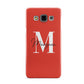 Personalised Red Name and Initial Samsung Galaxy A3 Case