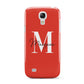 Personalised Red Name and Initial Samsung Galaxy S4 Mini Case