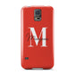Personalised Red Name and Initial Samsung Galaxy S5 Case