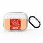 Personalised Red North Pole AirPods Pro Glitter Case