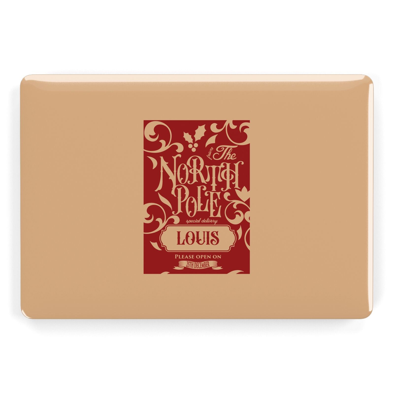 Personalised Red North Pole Apple MacBook Case