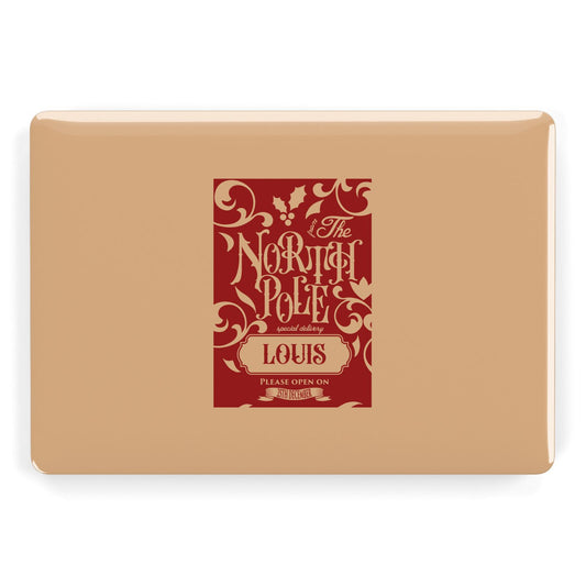 Personalised Red North Pole Apple MacBook Case