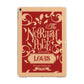 Personalised Red North Pole Apple iPad Gold Case