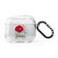 Personalised Red Roses AirPods Glitter Case 3rd Gen
