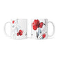 Personalised Red Roses Floral Name 10oz Mug Alternative Image 3