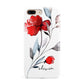 Personalised Red Roses Floral Name Apple iPhone 7 8 Plus 3D Tough Case