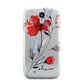 Personalised Red Roses Floral Name Samsung Galaxy S4 Case