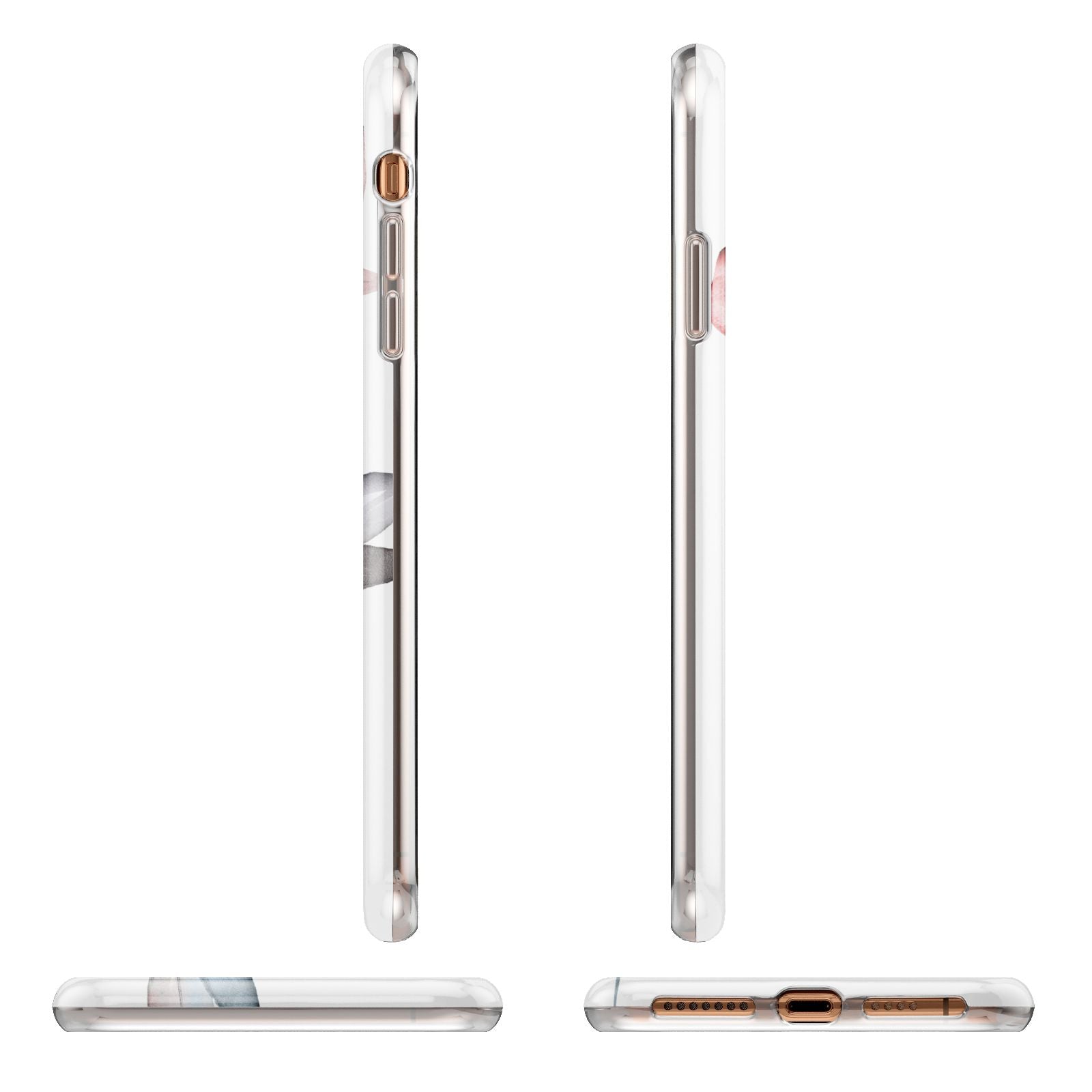 Personalised Red Roses Floral Name iPhone 11 Pro Max 3D Tough Case Angle Images