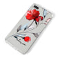 Personalised Red Roses Floral Name iPhone 8 Plus Bumper Case on Silver iPhone Alternative Image
