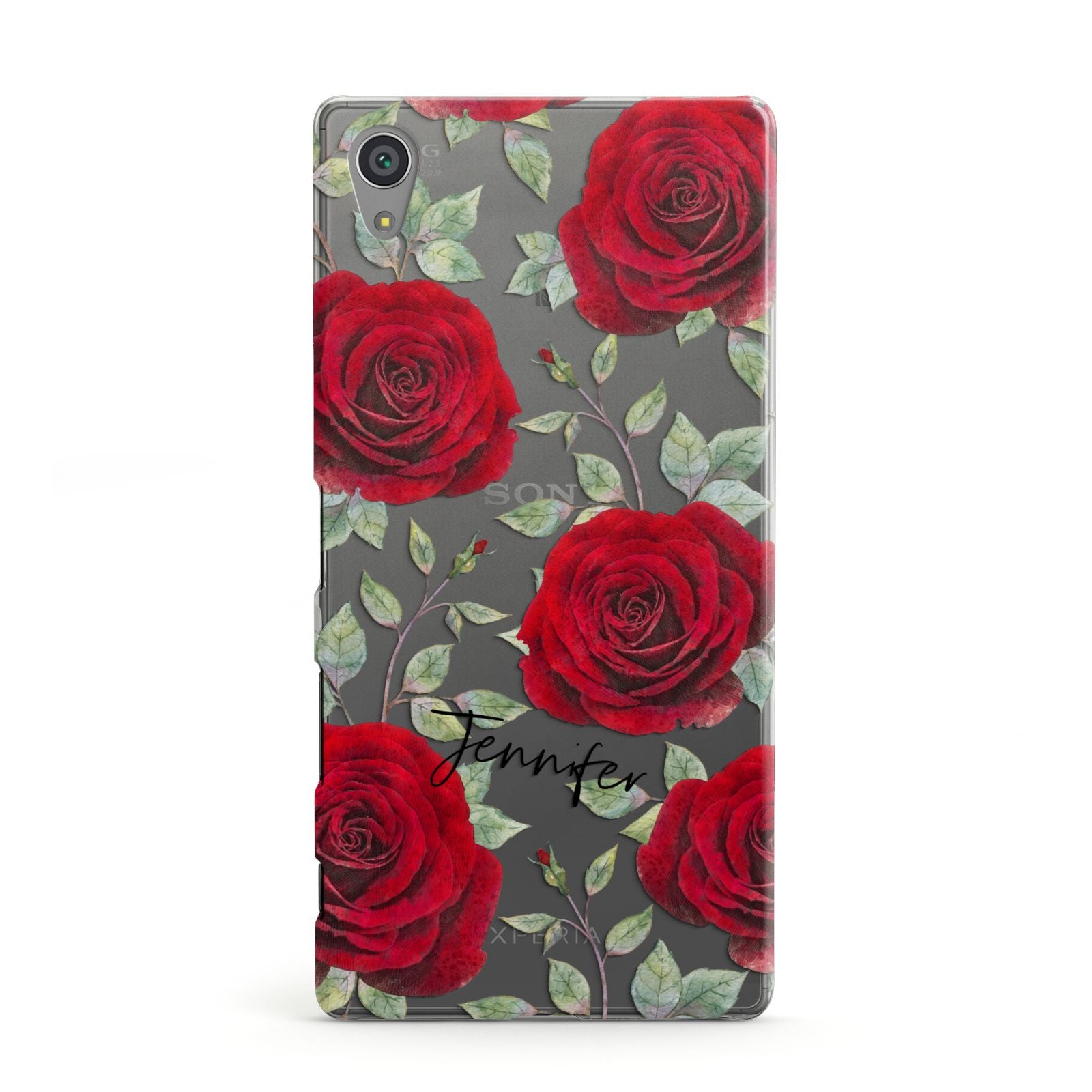 Personalised Red Roses Sony Xperia Case
