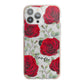 Personalised Red Roses iPhone 13 Pro Max TPU Impact Case with Pink Edges
