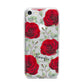 Personalised Red Roses iPhone 7 Bumper Case on Silver iPhone