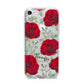 Personalised Red Roses iPhone 7 Bumper Case on Silver iPhone