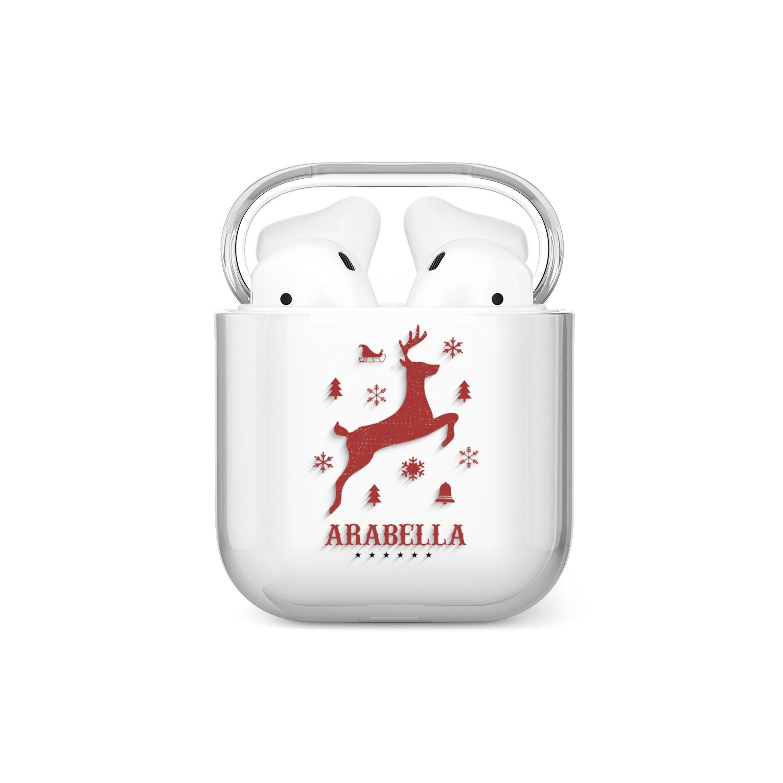 Personalised Reindeer AirPods Case