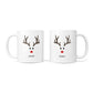 Personalised Reindeer Face 10oz Mug Alternative Image 3