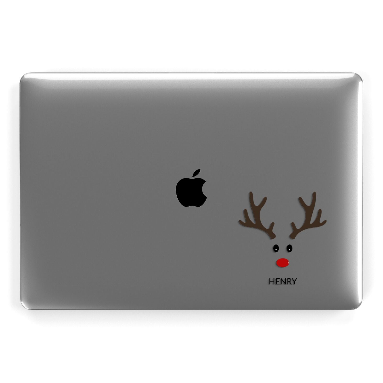 Personalised Reindeer Face Apple MacBook Case