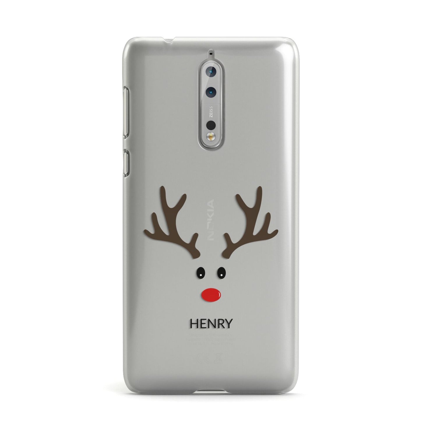 Personalised Reindeer Face Nokia Case