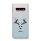 Personalised Reindeer Face Protective Samsung Galaxy Case