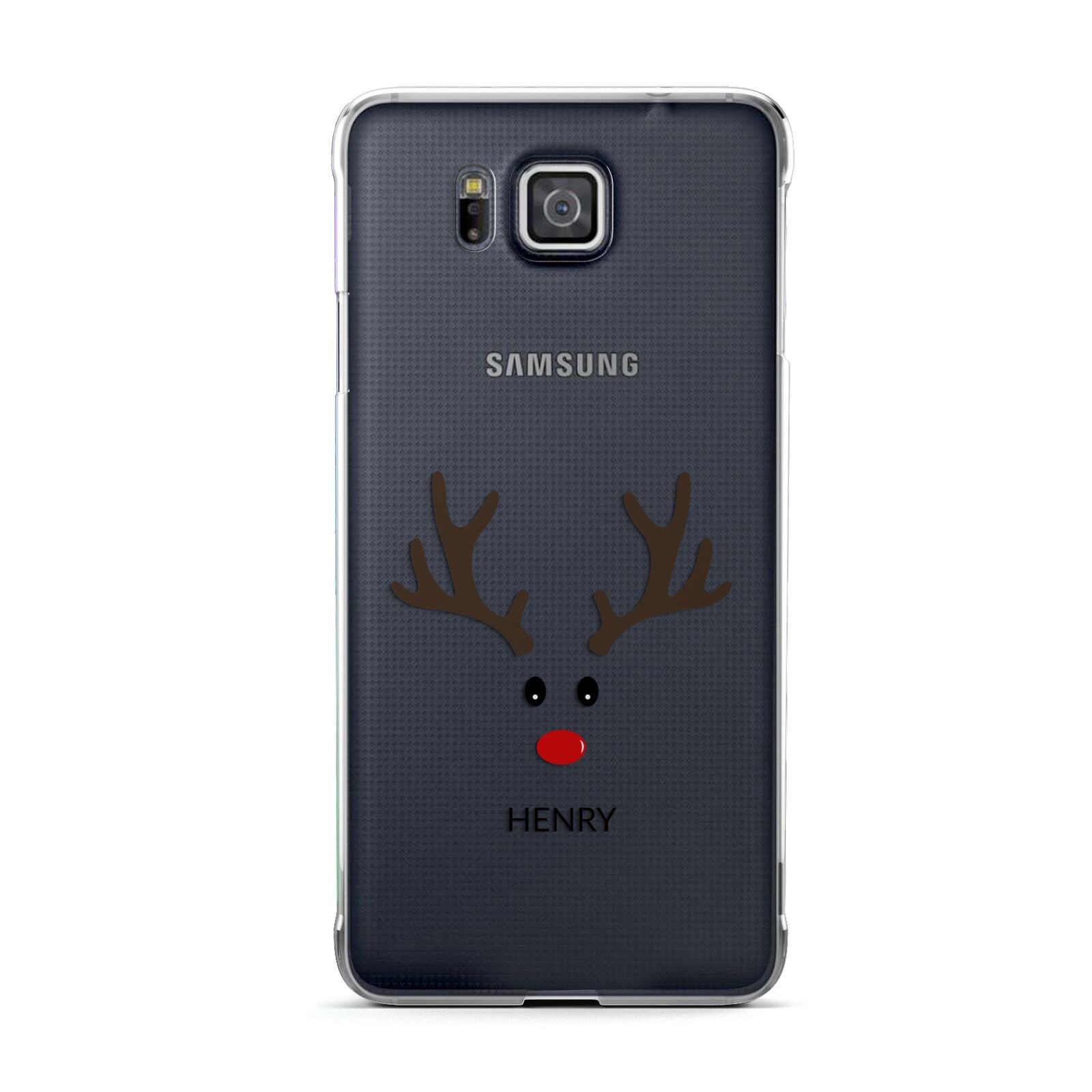 Personalised Reindeer Face Samsung Galaxy Alpha Case
