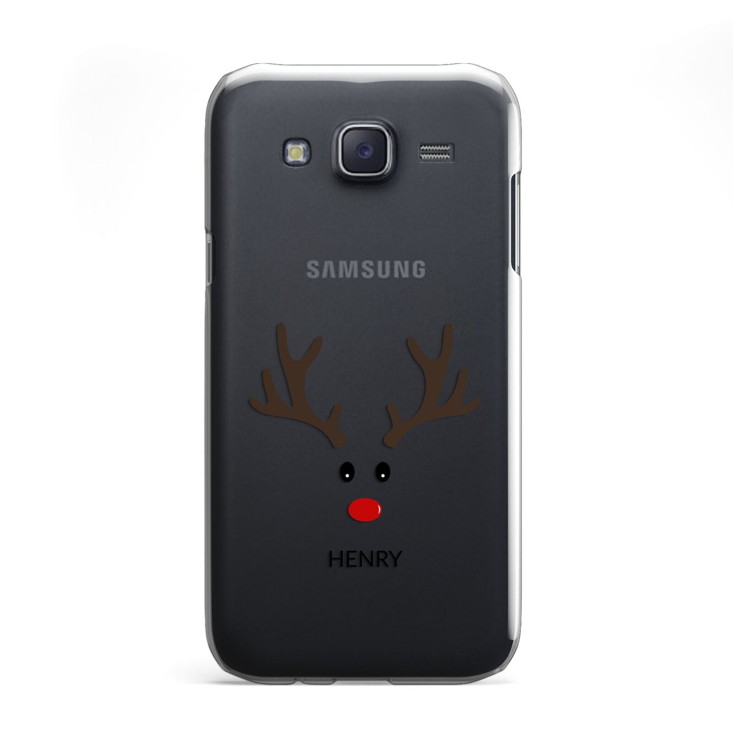 Personalised Reindeer Face Samsung Galaxy J5 Case