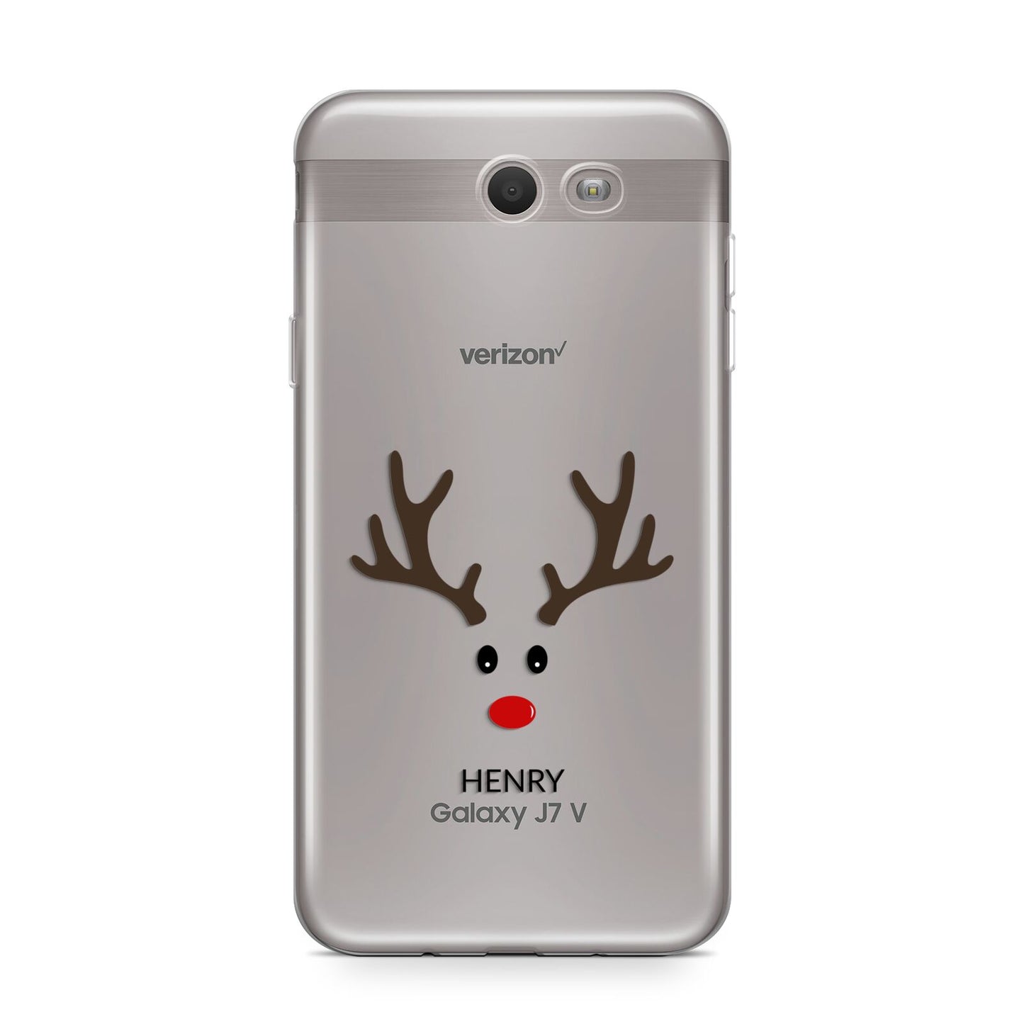 Personalised Reindeer Face Samsung Galaxy J7 2017 Case