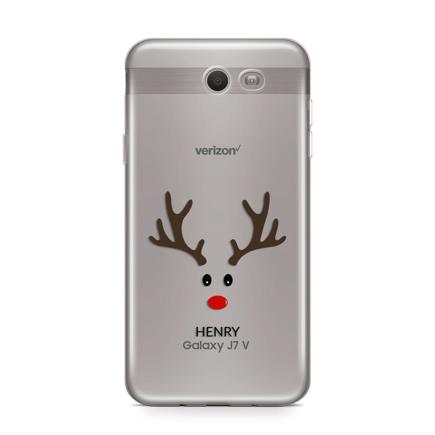 Personalised Reindeer Face Samsung Galaxy J7 2017 Case