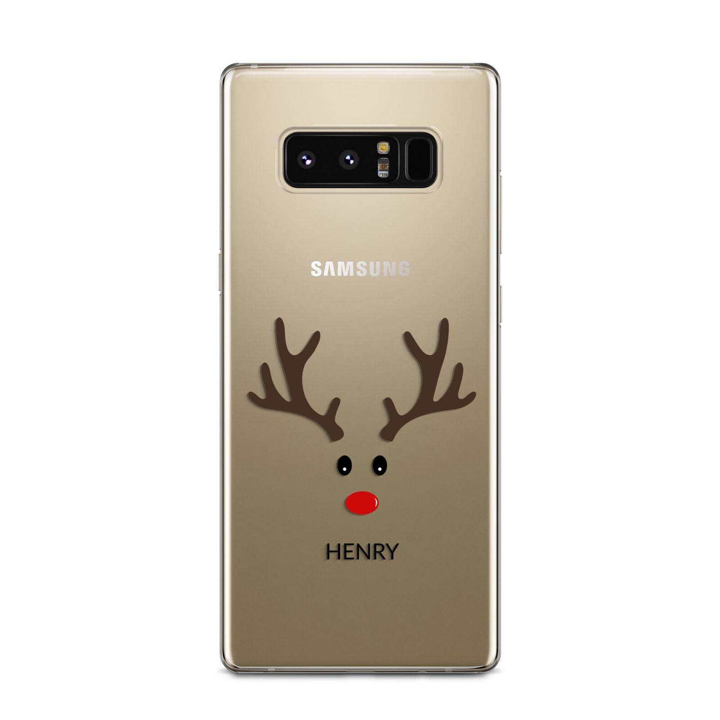 Personalised Reindeer Face Samsung Galaxy Note 8 Case