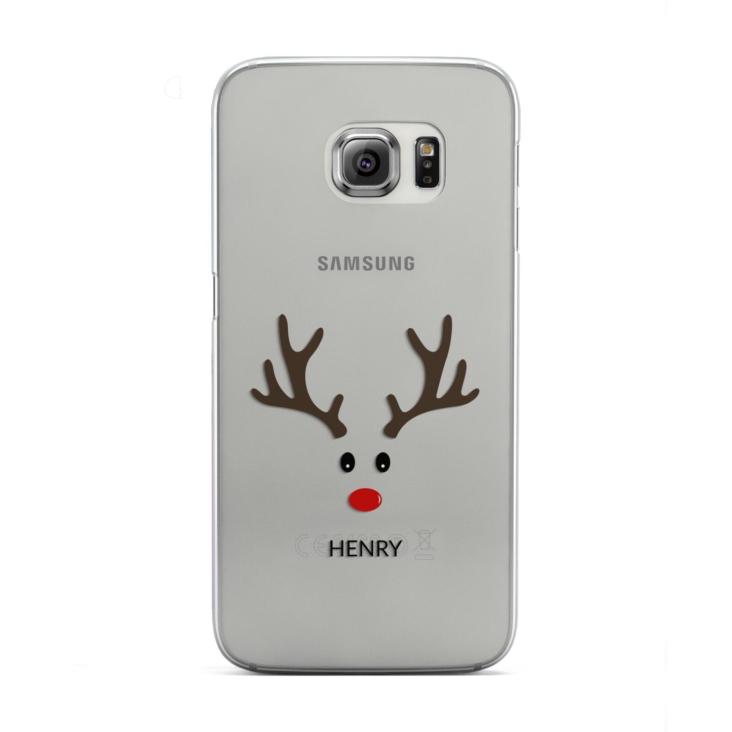 Personalised Reindeer Face Samsung Galaxy S6 Edge Case