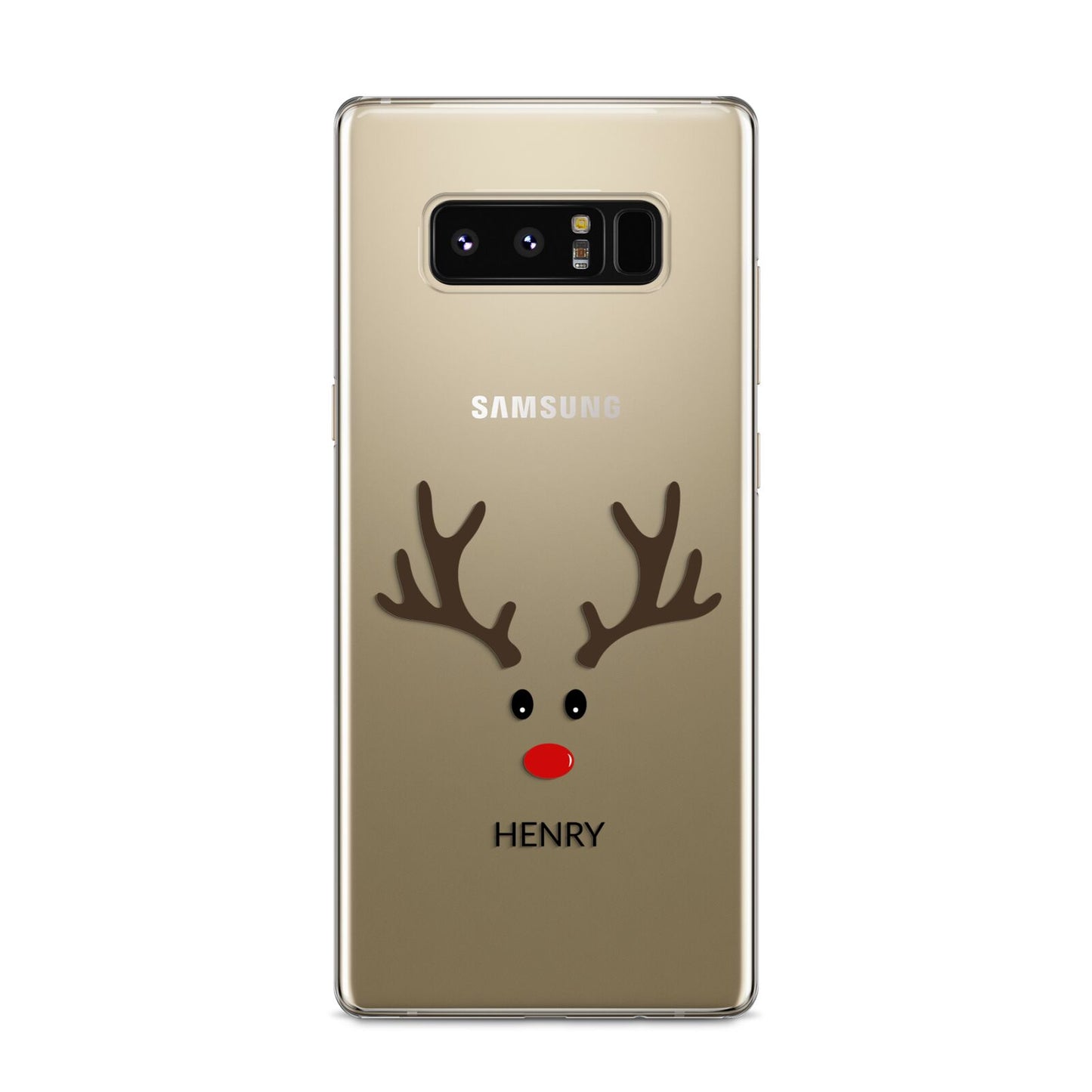 Personalised Reindeer Face Samsung Galaxy S8 Case