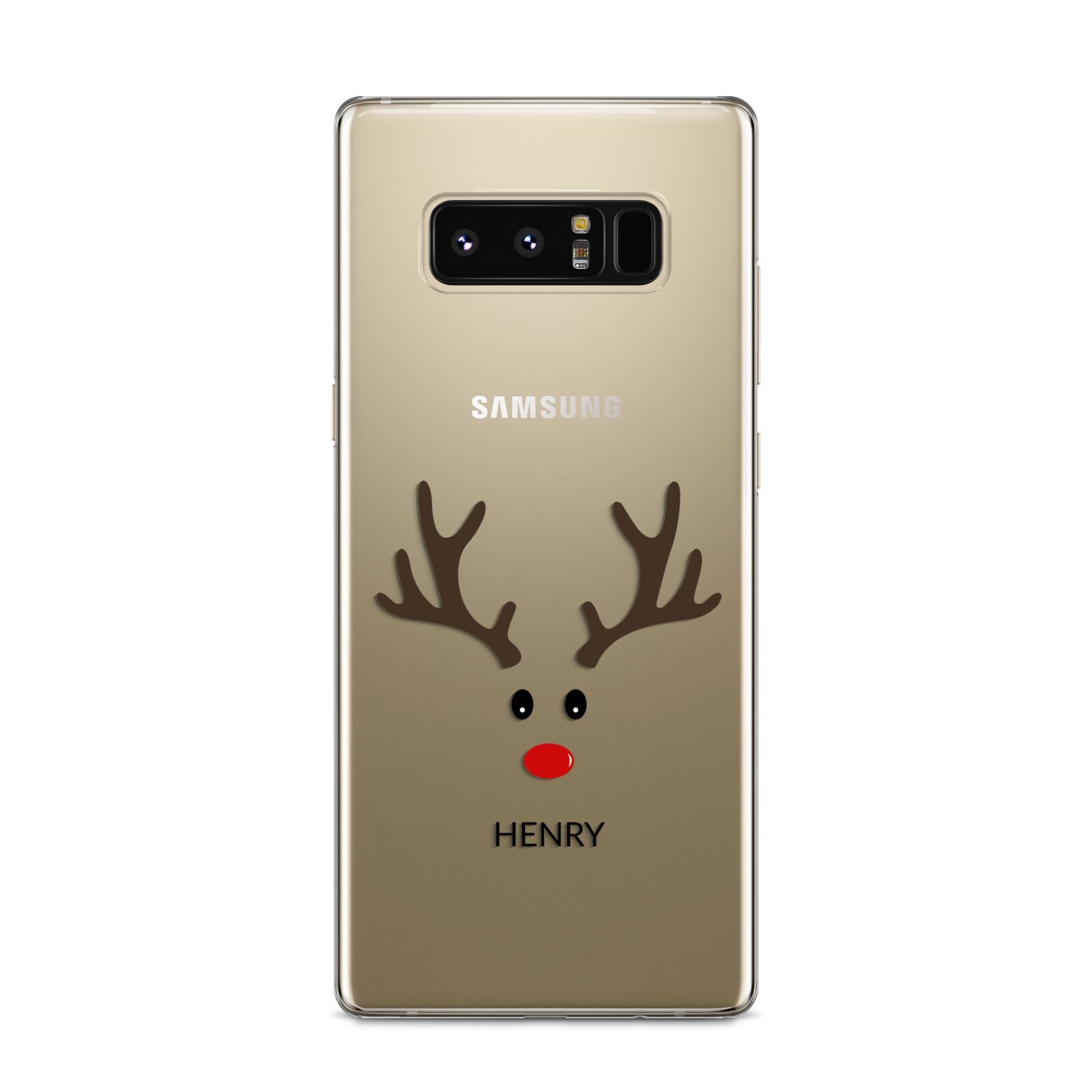 Personalised Reindeer Face Samsung Galaxy S8 Case