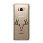 Personalised Reindeer Face Samsung Galaxy S8 Plus Case