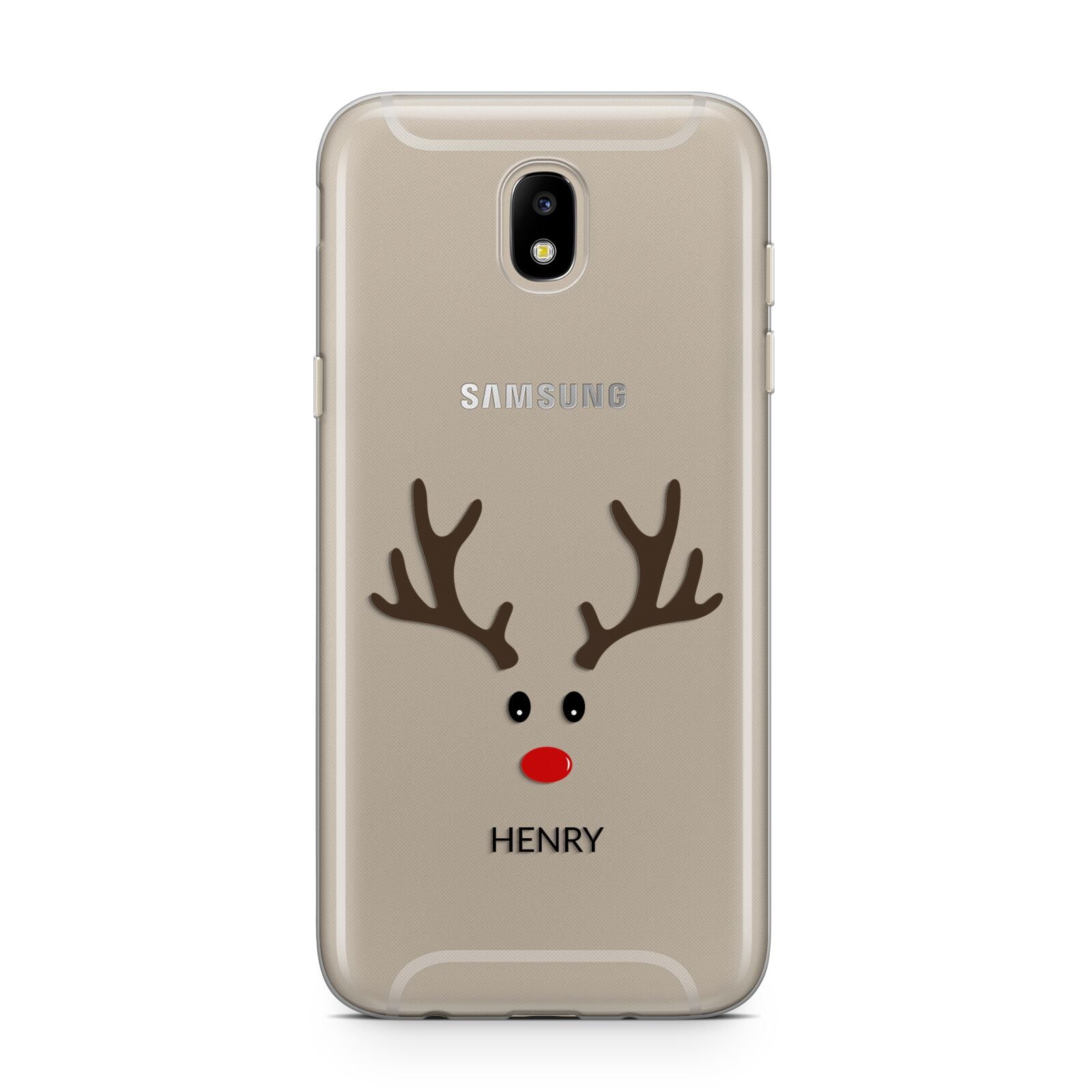 Personalised Reindeer Face Samsung J5 2017 Case