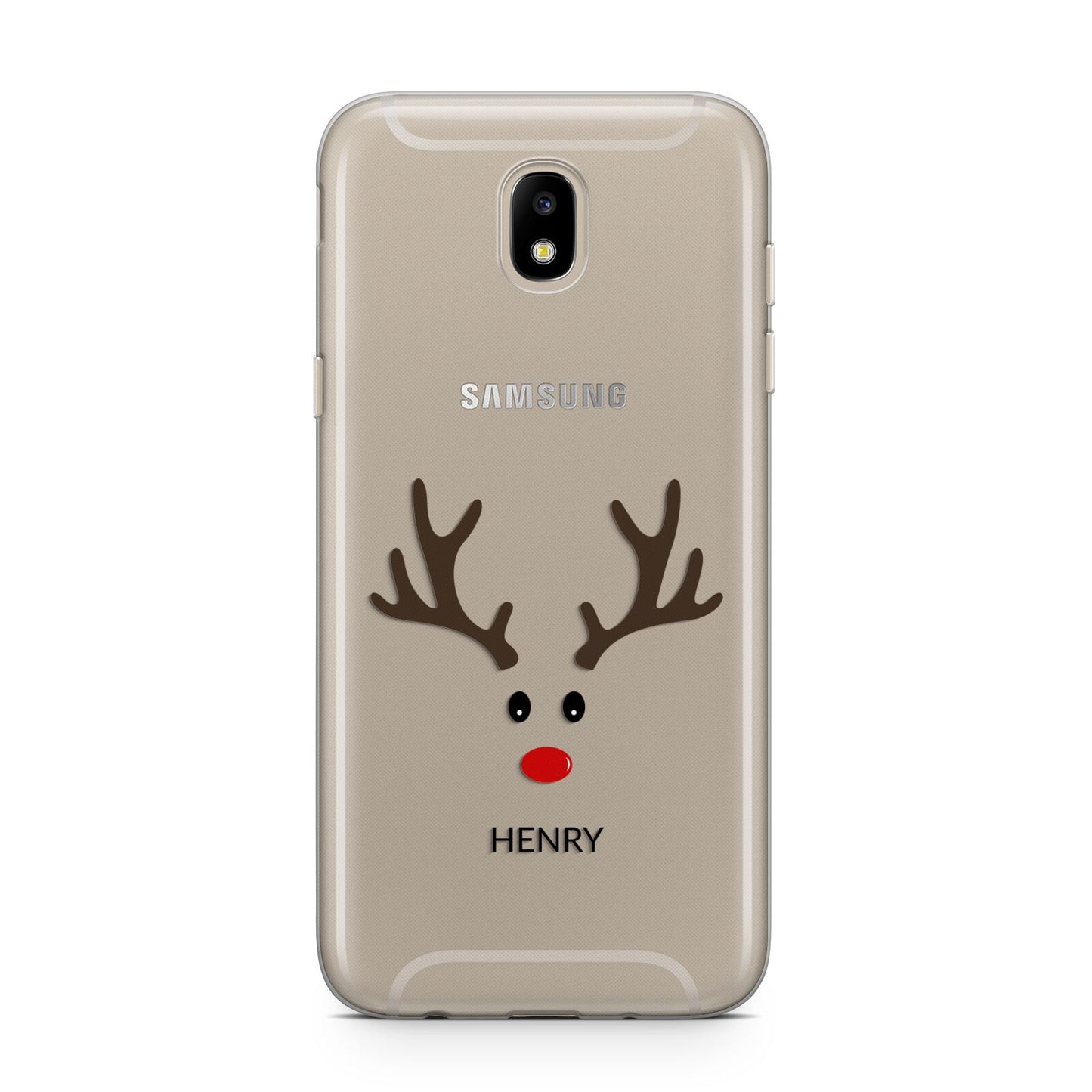Personalised Reindeer Face Samsung J5 2017 Case