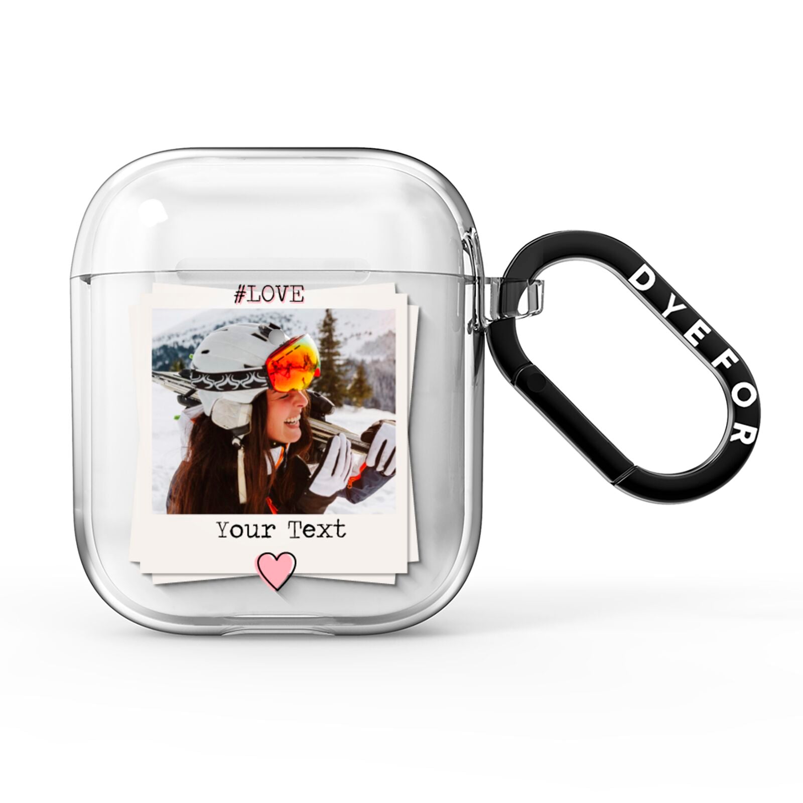 Personalised Retro Photo AirPods Clear Case