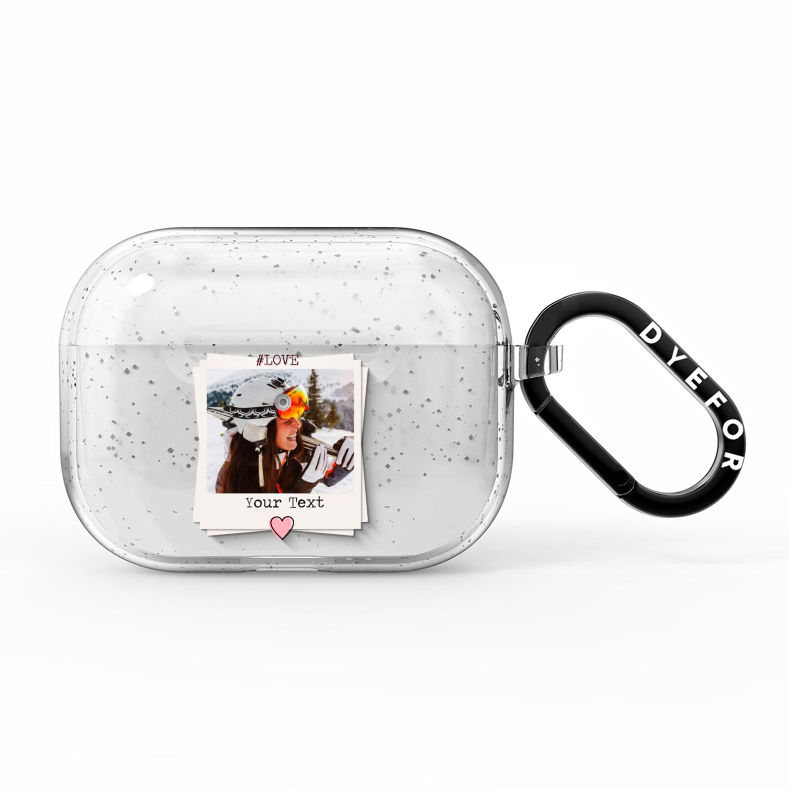 Personalised Retro Photo AirPods Pro Glitter Case