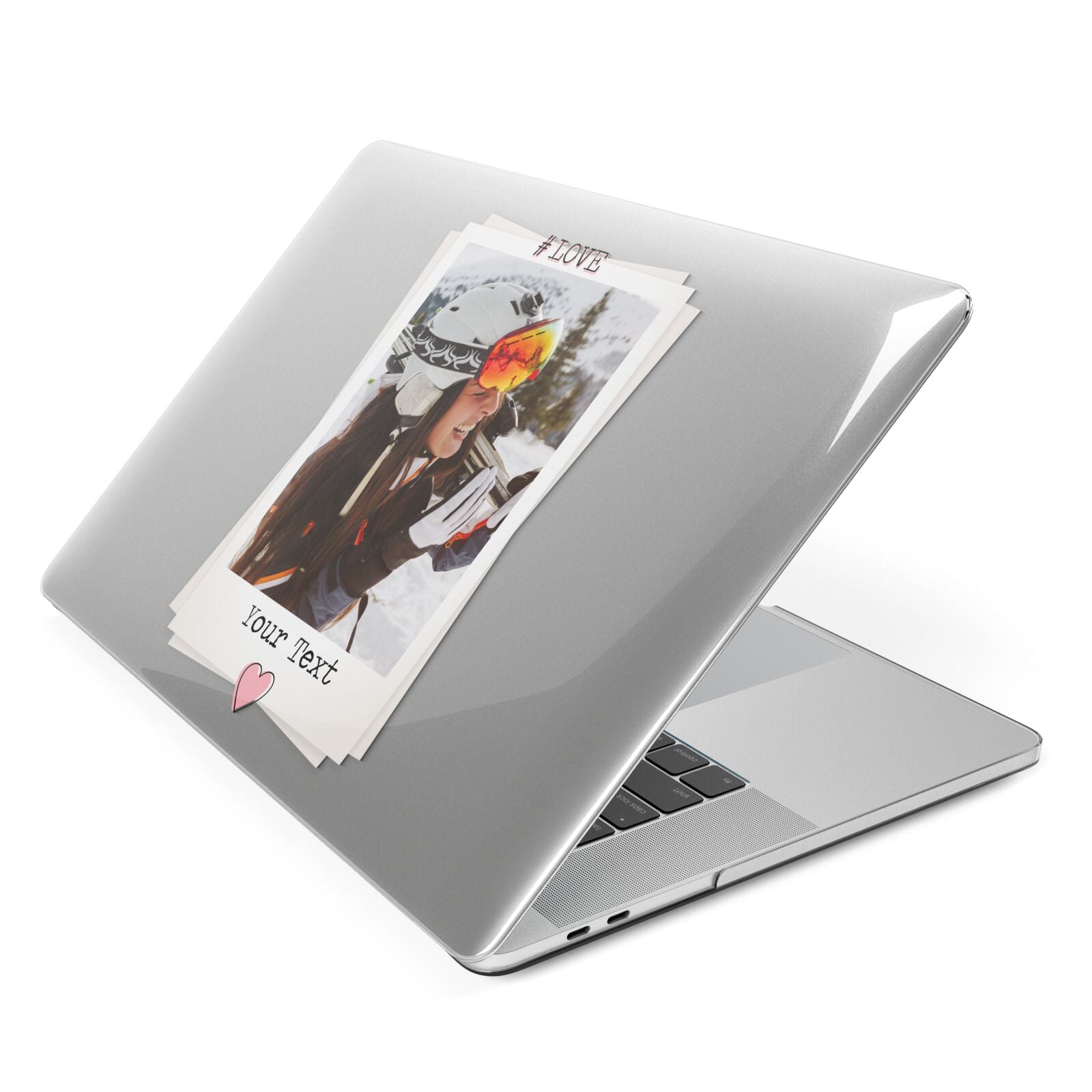 Personalised Retro Photo Apple MacBook Case Side View