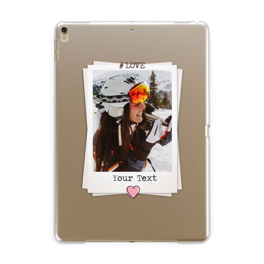 Personalised Retro Photo Apple iPad Gold Case