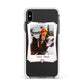 Personalised Retro Photo Apple iPhone Xs Max Impact Case White Edge on Black Phone