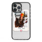 Personalised Retro Photo iPhone 13 Pro Max Black Impact Case on Silver phone