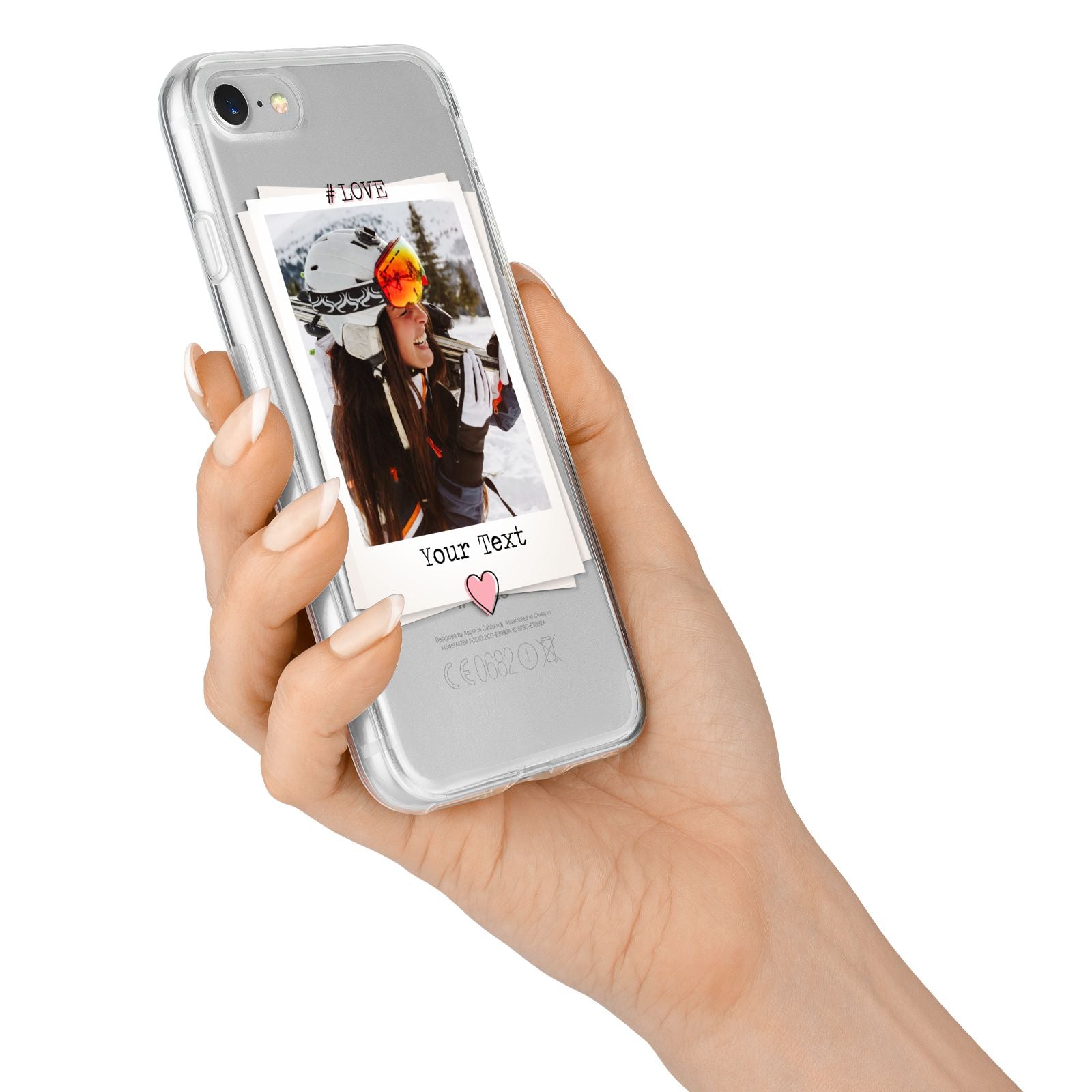 Personalised Retro Photo iPhone 7 Bumper Case on Silver iPhone Alternative Image