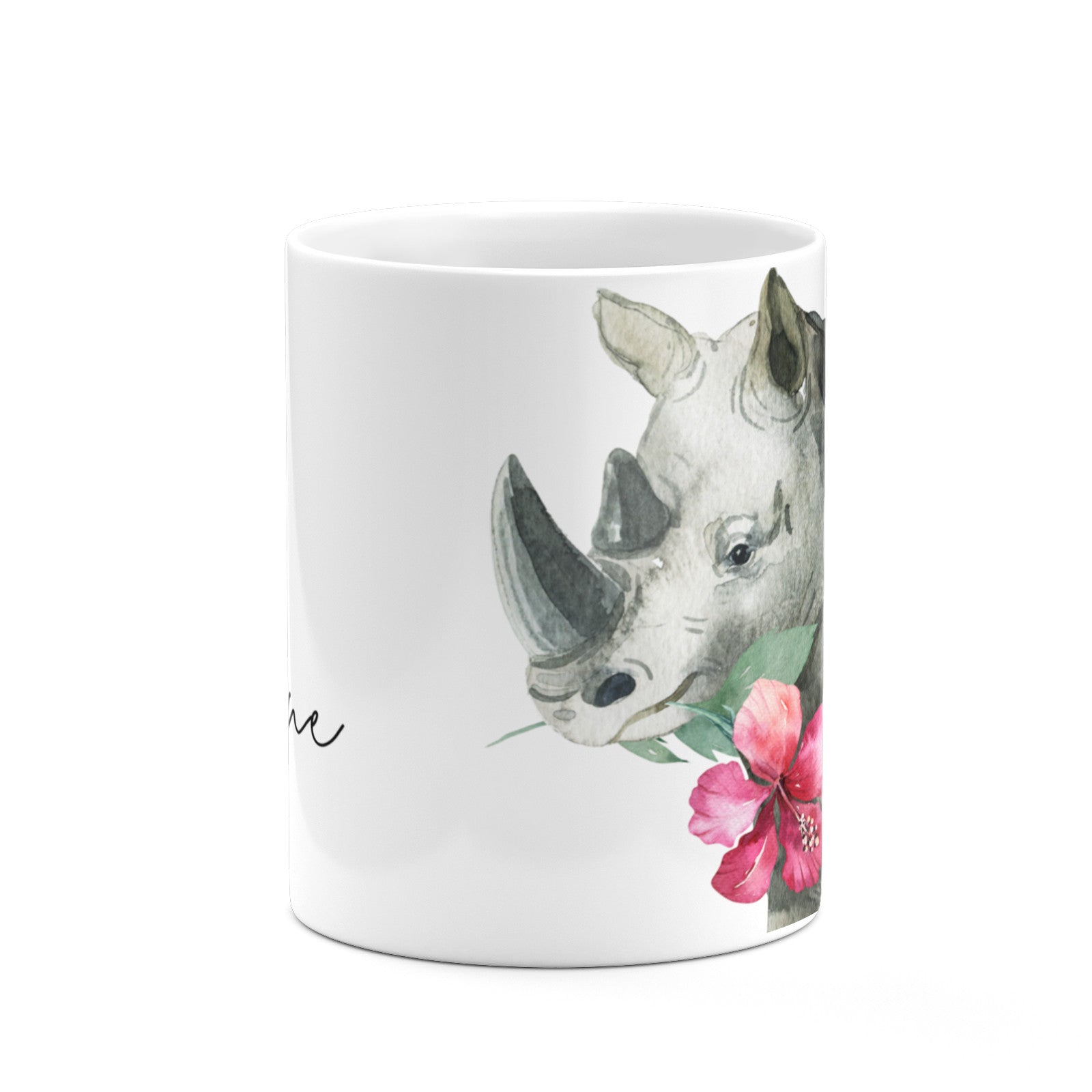 Personalised Rhinoceros 10oz Mug Alternative Image 7