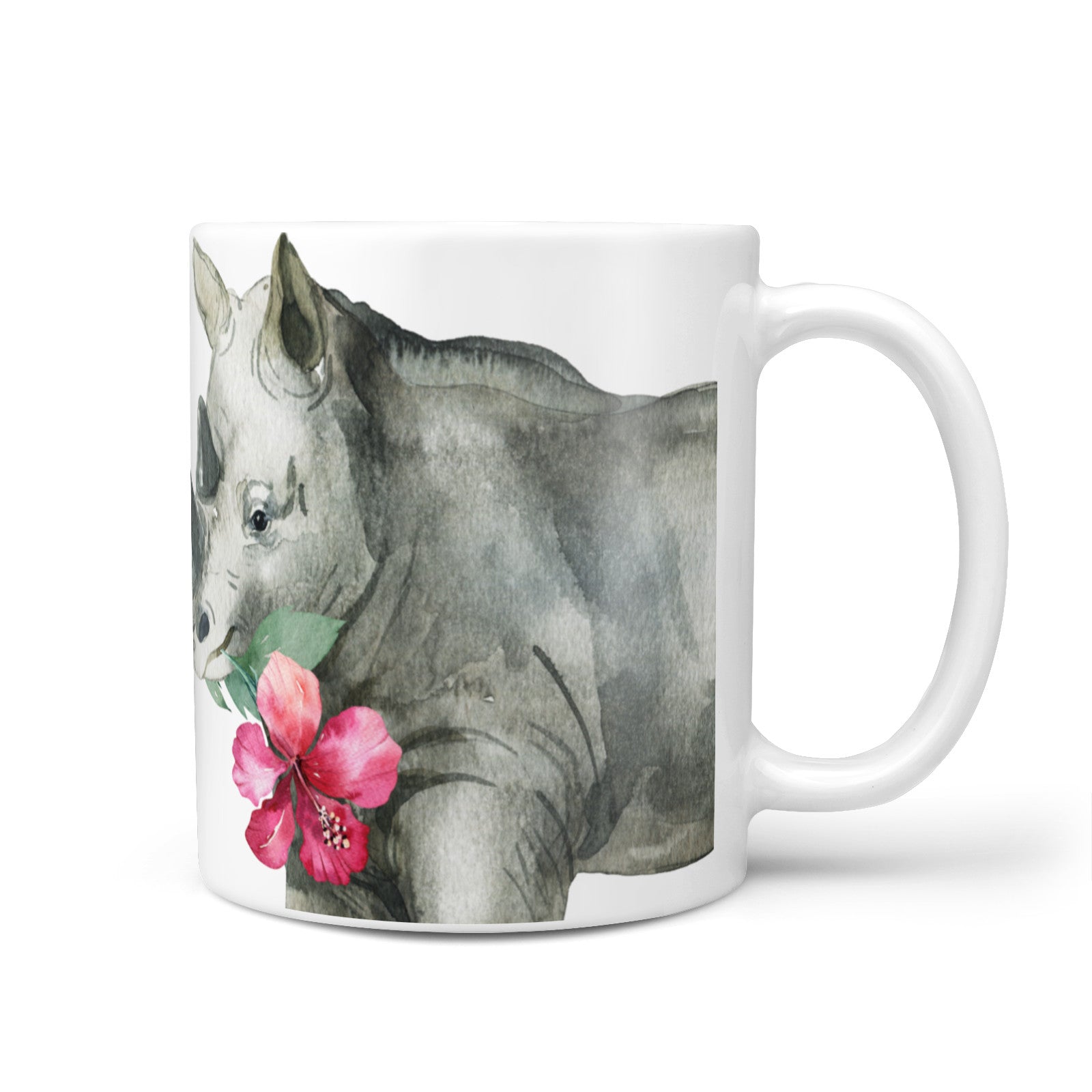 Personalised Rhinoceros 10oz Mug