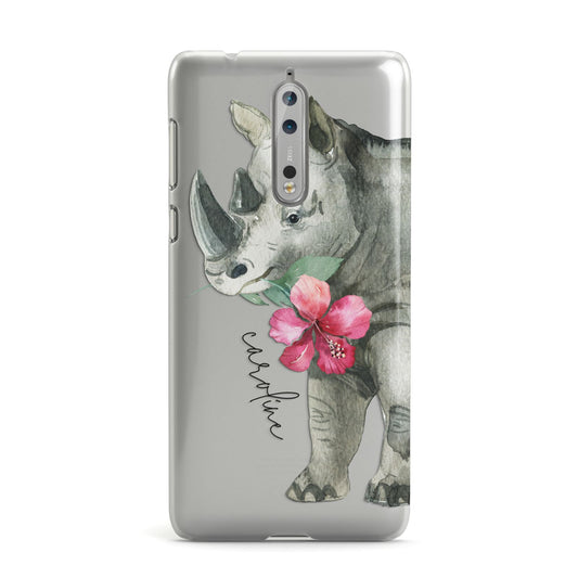 Personalised Rhinoceros Nokia Case